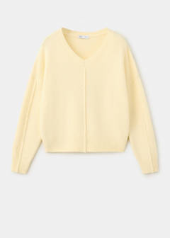 Sweater with seam detail — Yellow 5