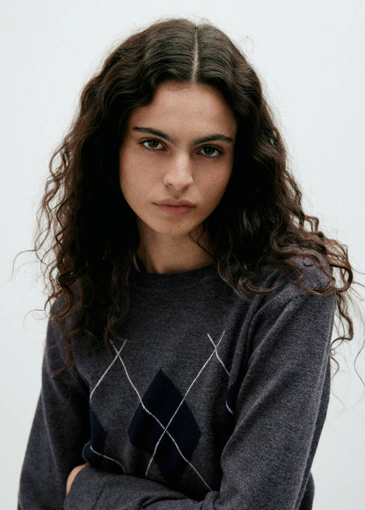 Argyle knit sweater - thumbnail 5