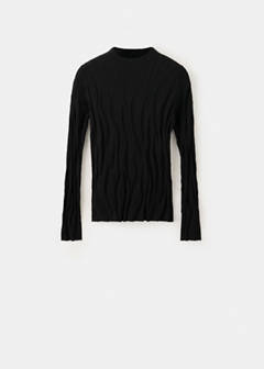 Fitted textured sweater — Black 5