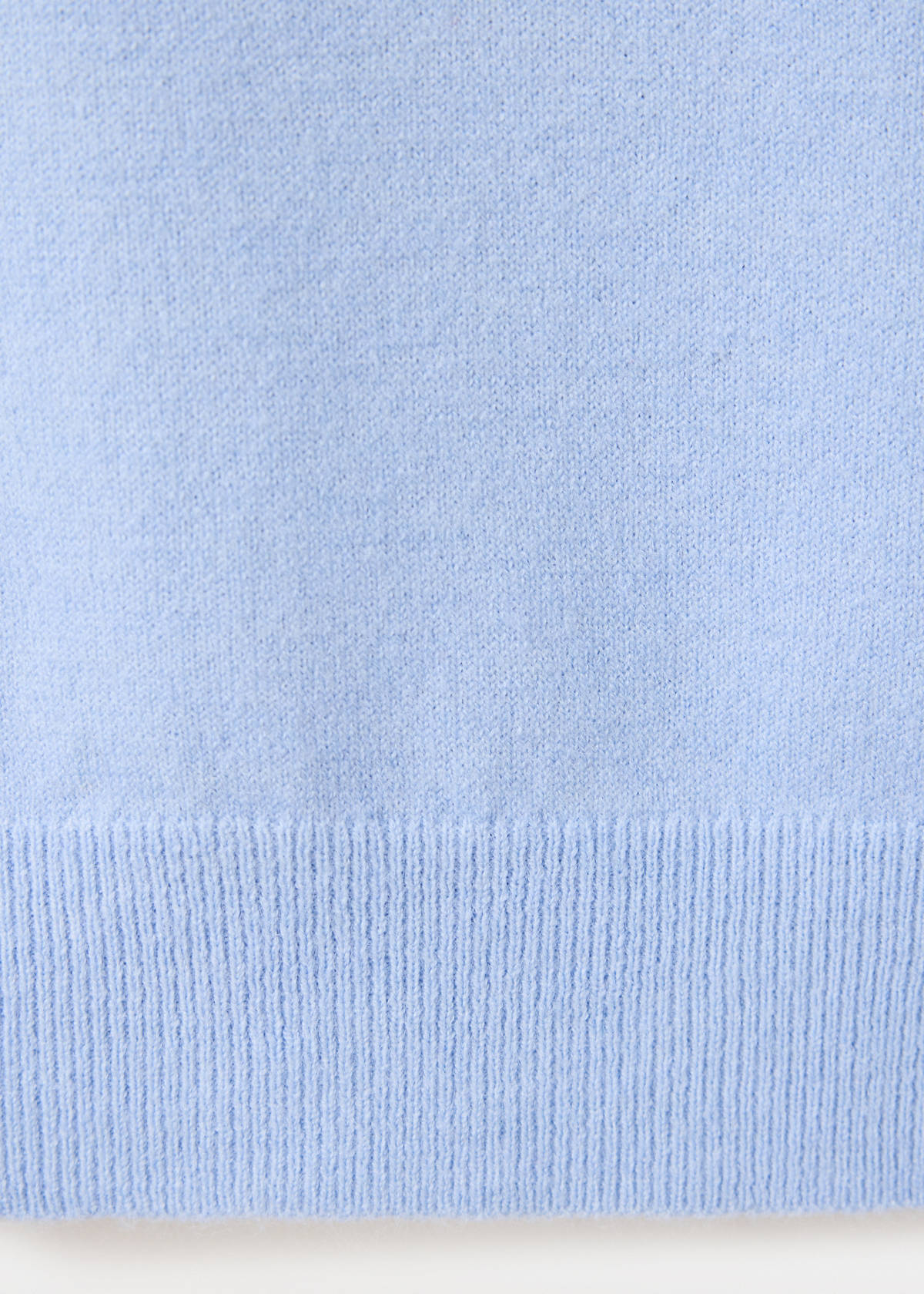 Short-sleeved knitted sweater — Sky Blue