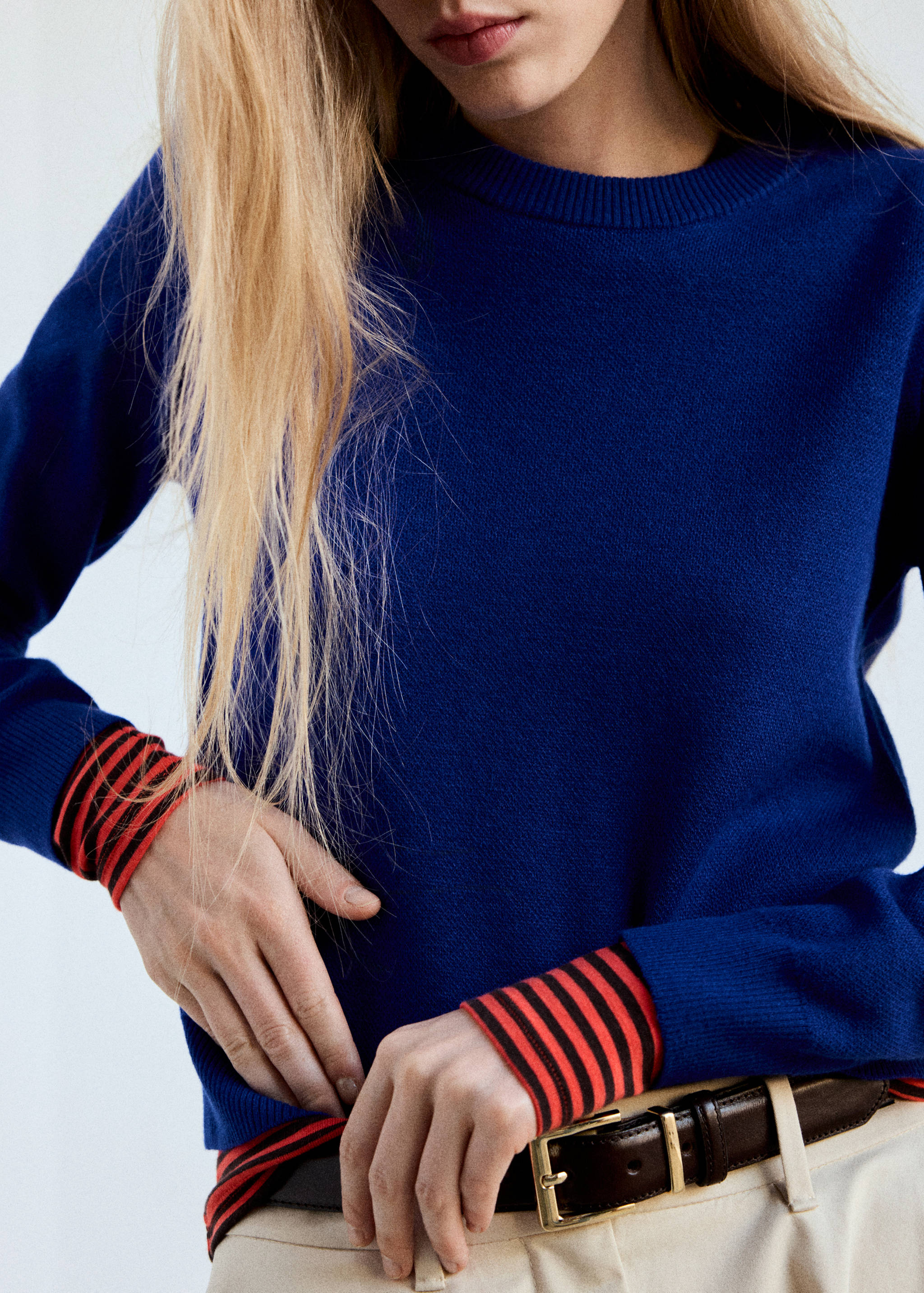 Pull-over maille fine col rond - Détail de l'article 1