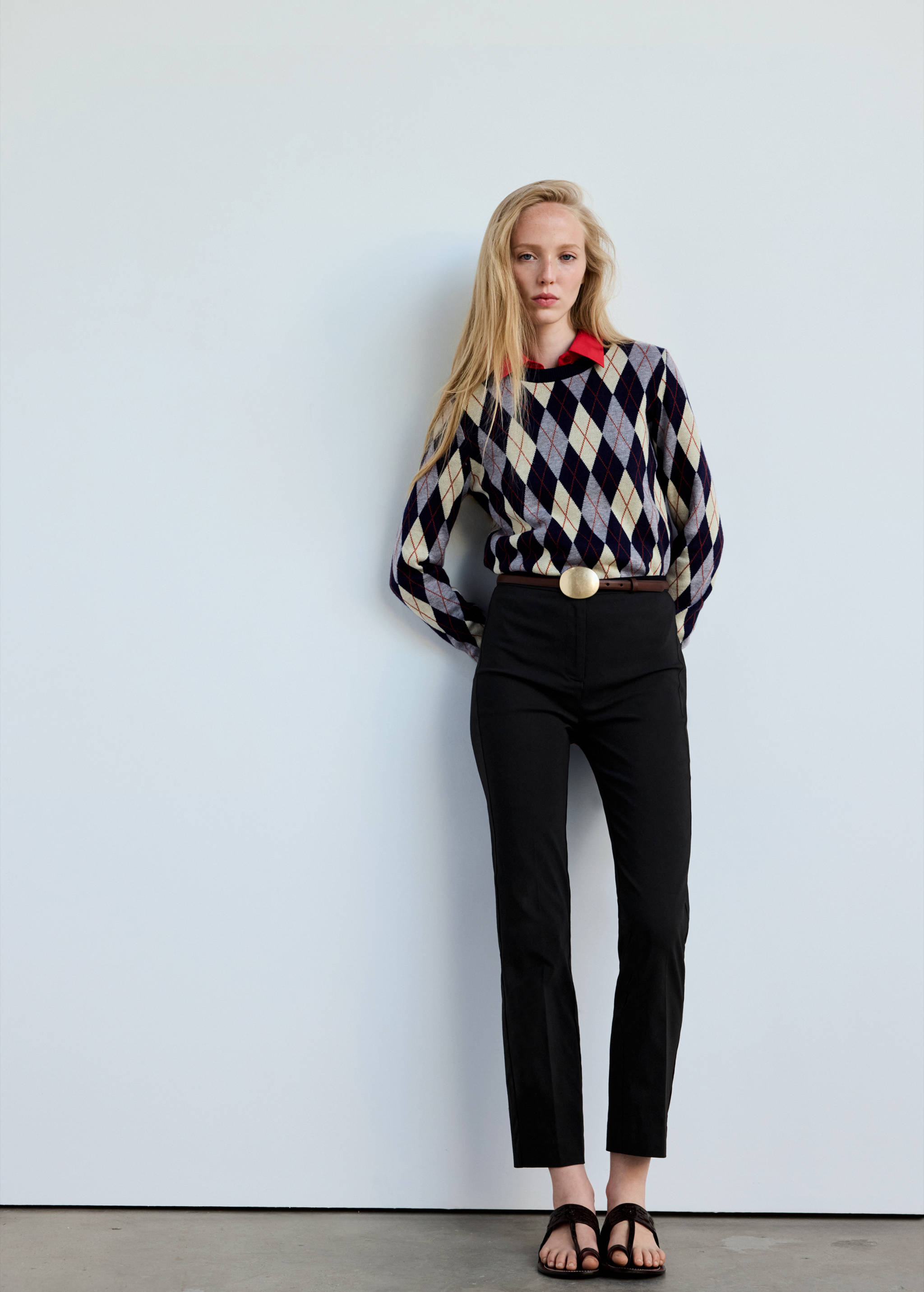 Pull-over maille fine col rond - Plan général
