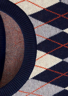 Fine-knit crew-neck sweater — Navy 7