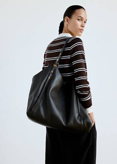 Striped polo-neck sweater — Chocolate 3