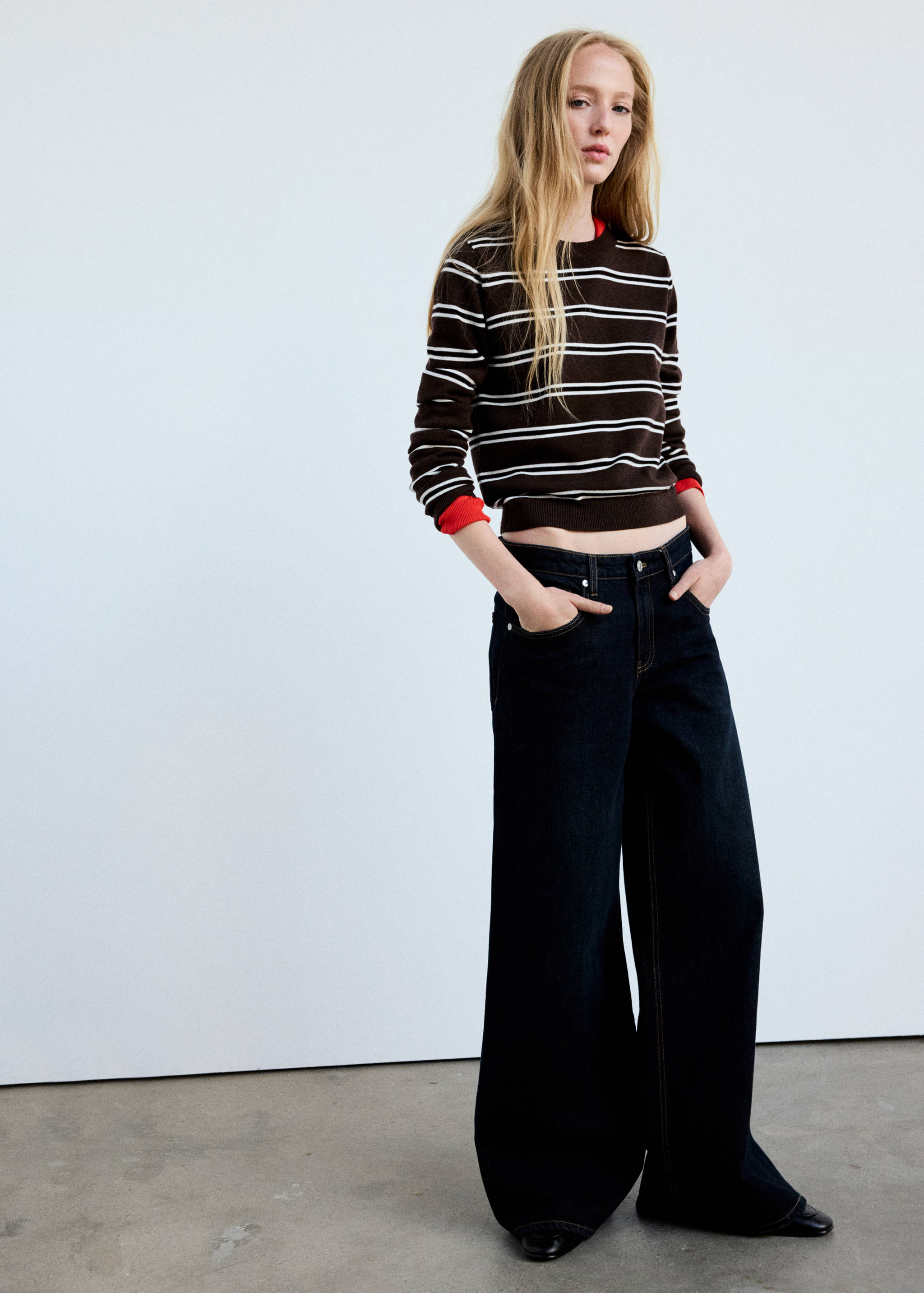 Striped knit jumper - General plane