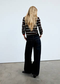 Striped knit jumper — Chocolate 3
