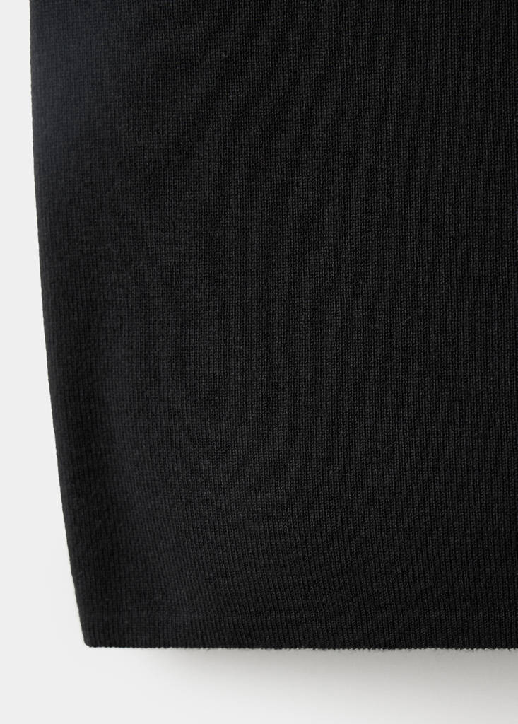 Perkins-neck sweater with cut-out — Black