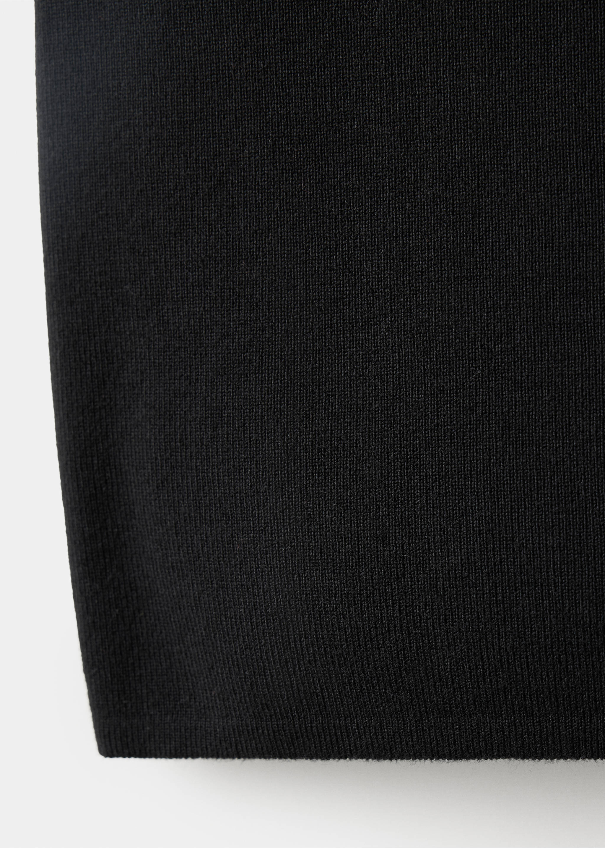 Perkins-neck sweater with cut-out - Details of the article 0, Black. Ref: 37005876-00.