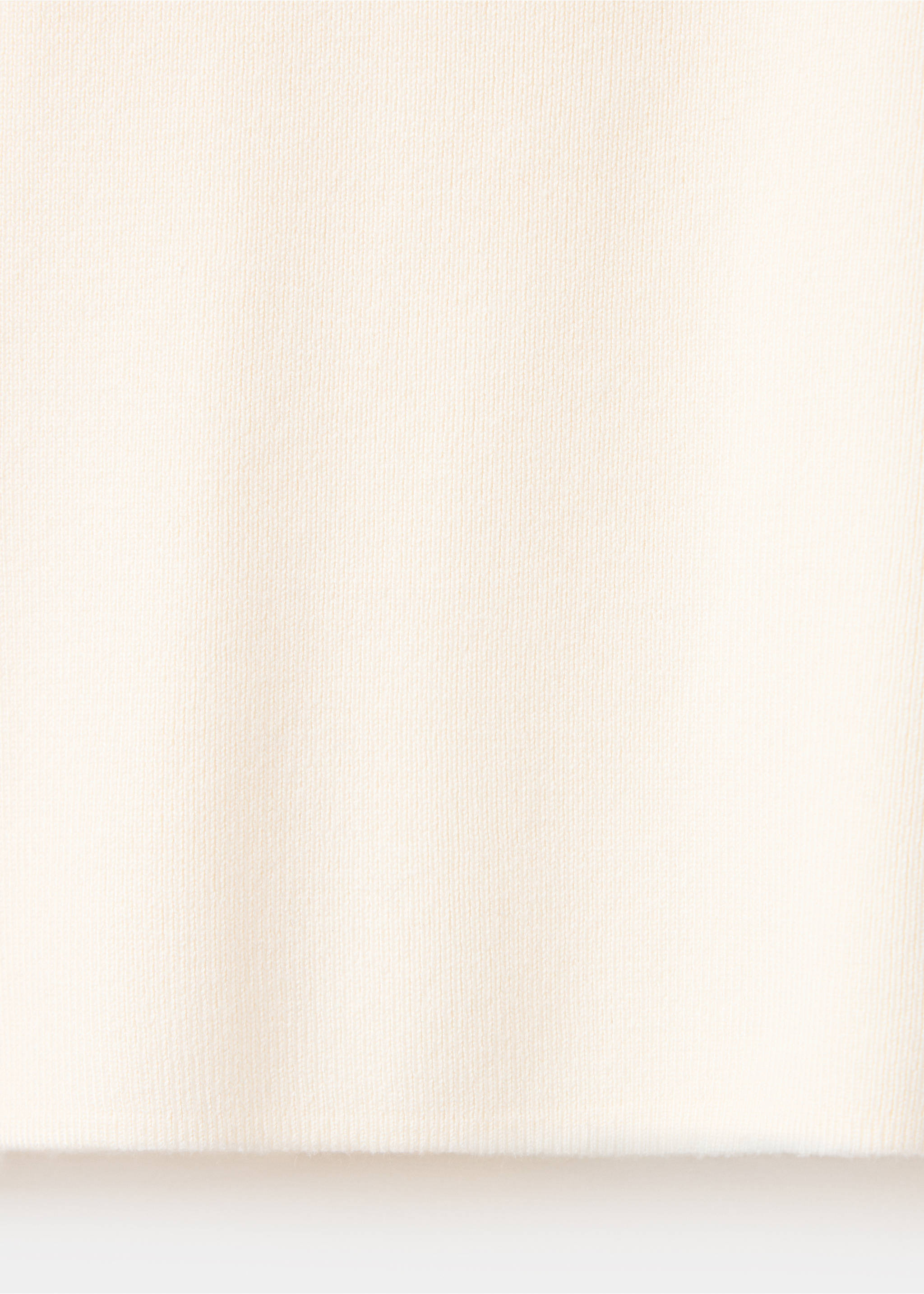 Fine-knit cut-out jumper - Details of the article 0, Ecru. Ref: 37005877-00.