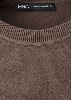Asymmetric hem sweater — Chocolate 6