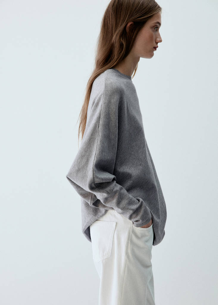 Asymmetric hem sweater - thumbnail 2