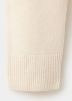 Straight-cut polo-neck jumper — Ecru 7