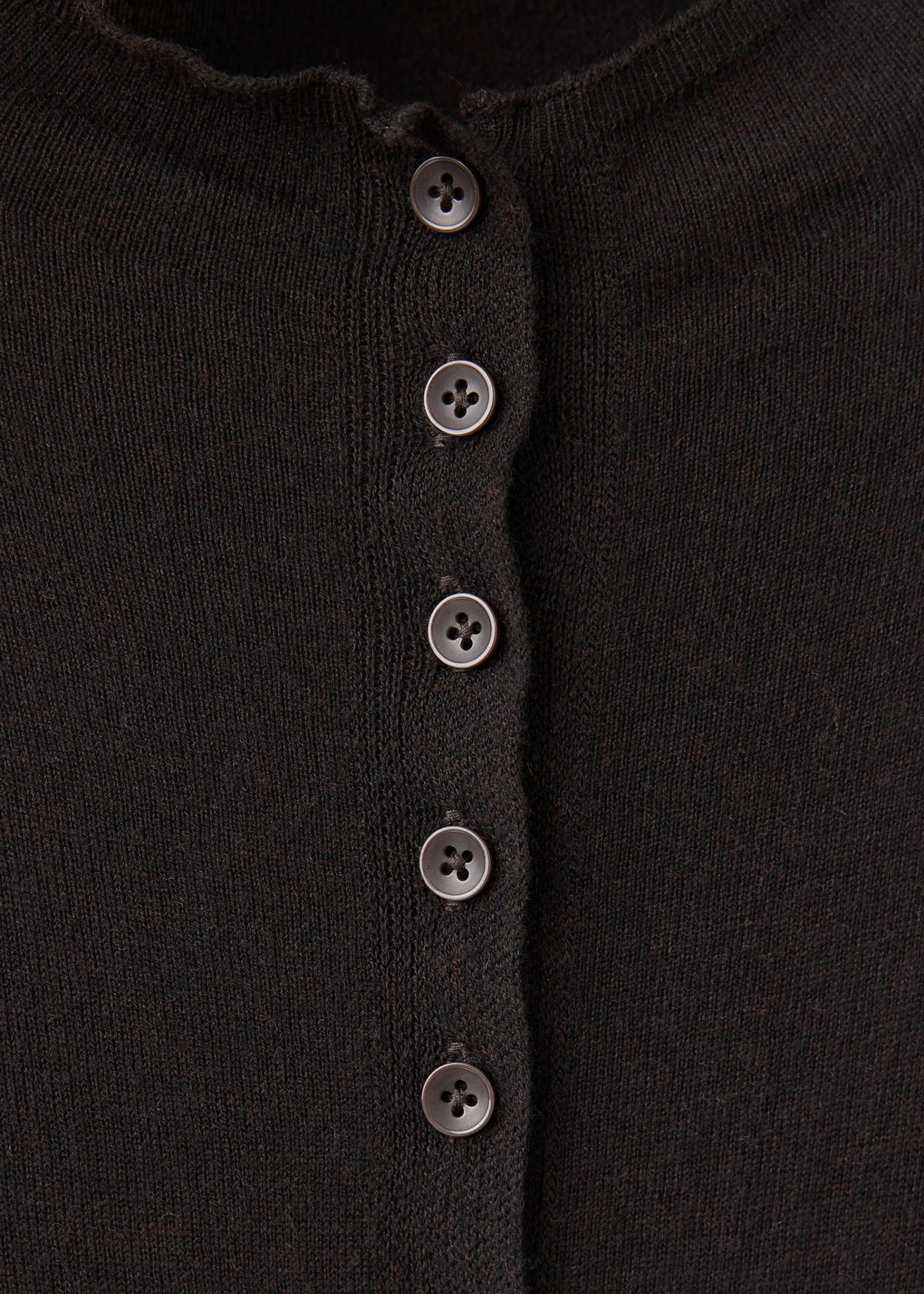 Jersey with perkins collar and bow — Chocolate