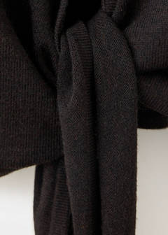 Jersey with perkins collar and bow — Chocolate 8