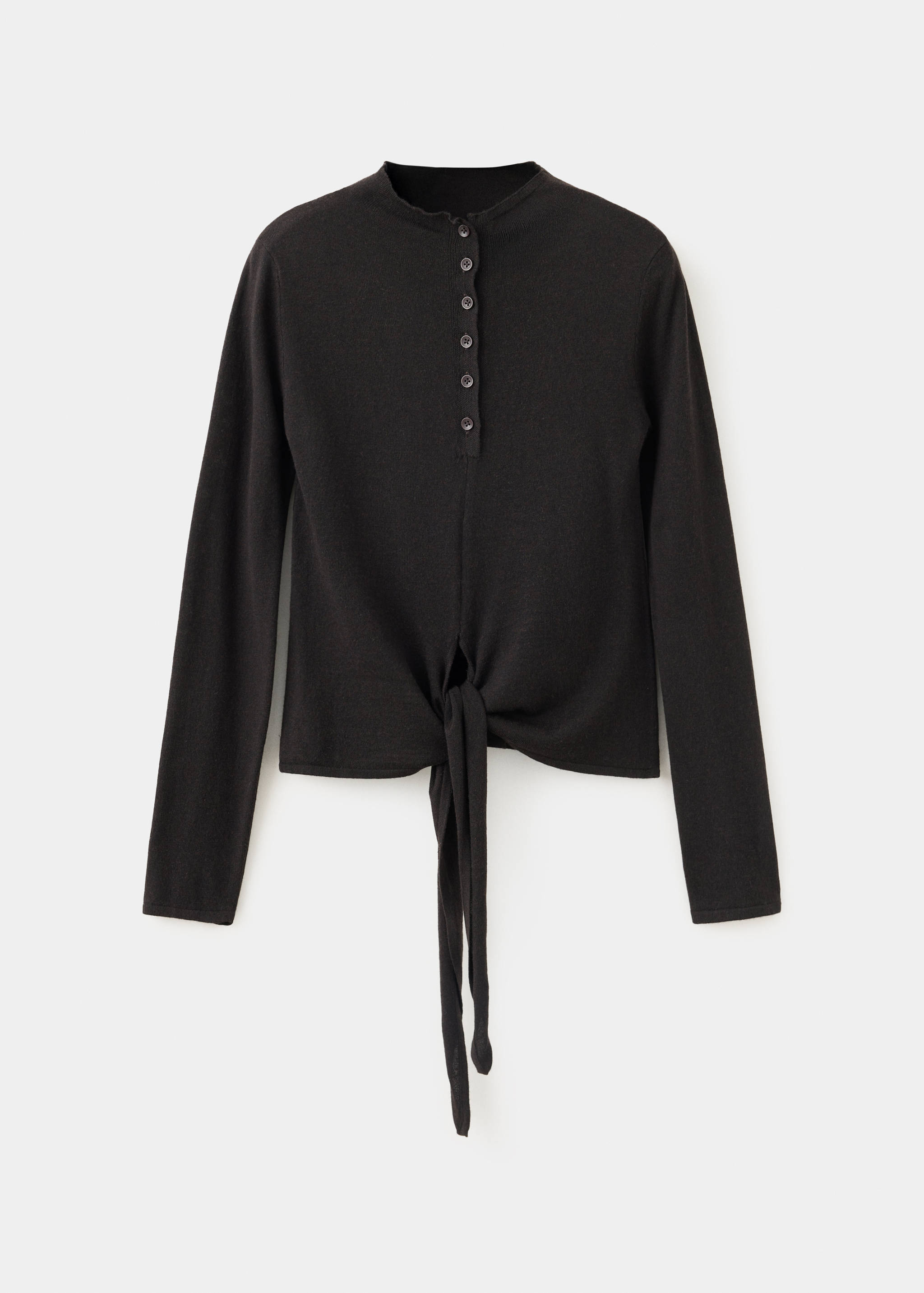 Jersey with perkins collar and bow - Article without model
