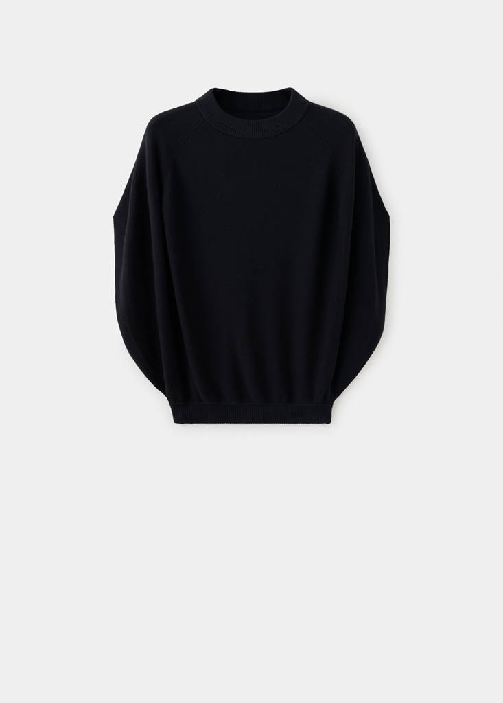 Boat neck ribbed sweater - thumbnail 4