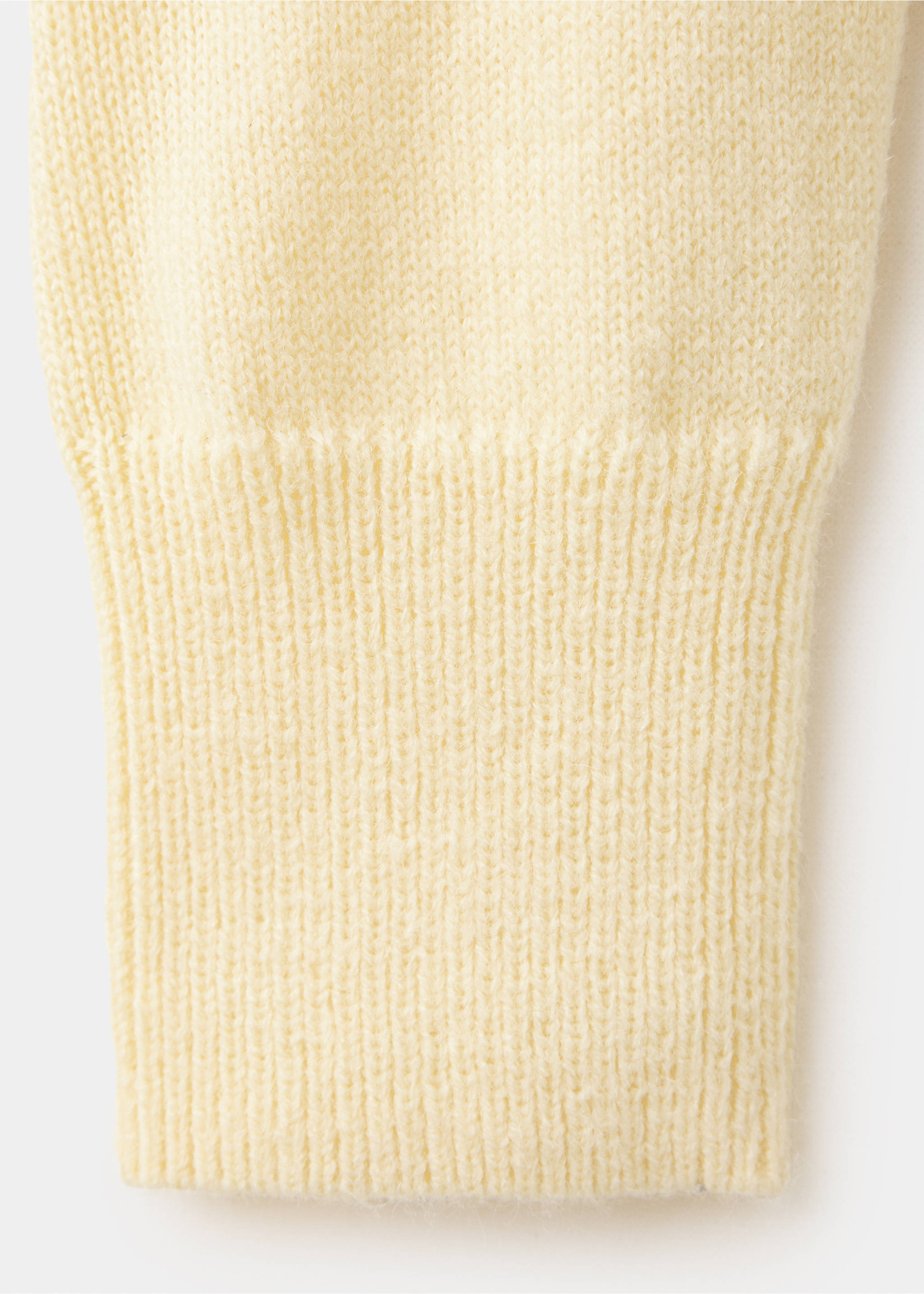 Knit jersey with buckle belt - Details of the article 0, Pastel Yellow. Ref: 37005884-00.