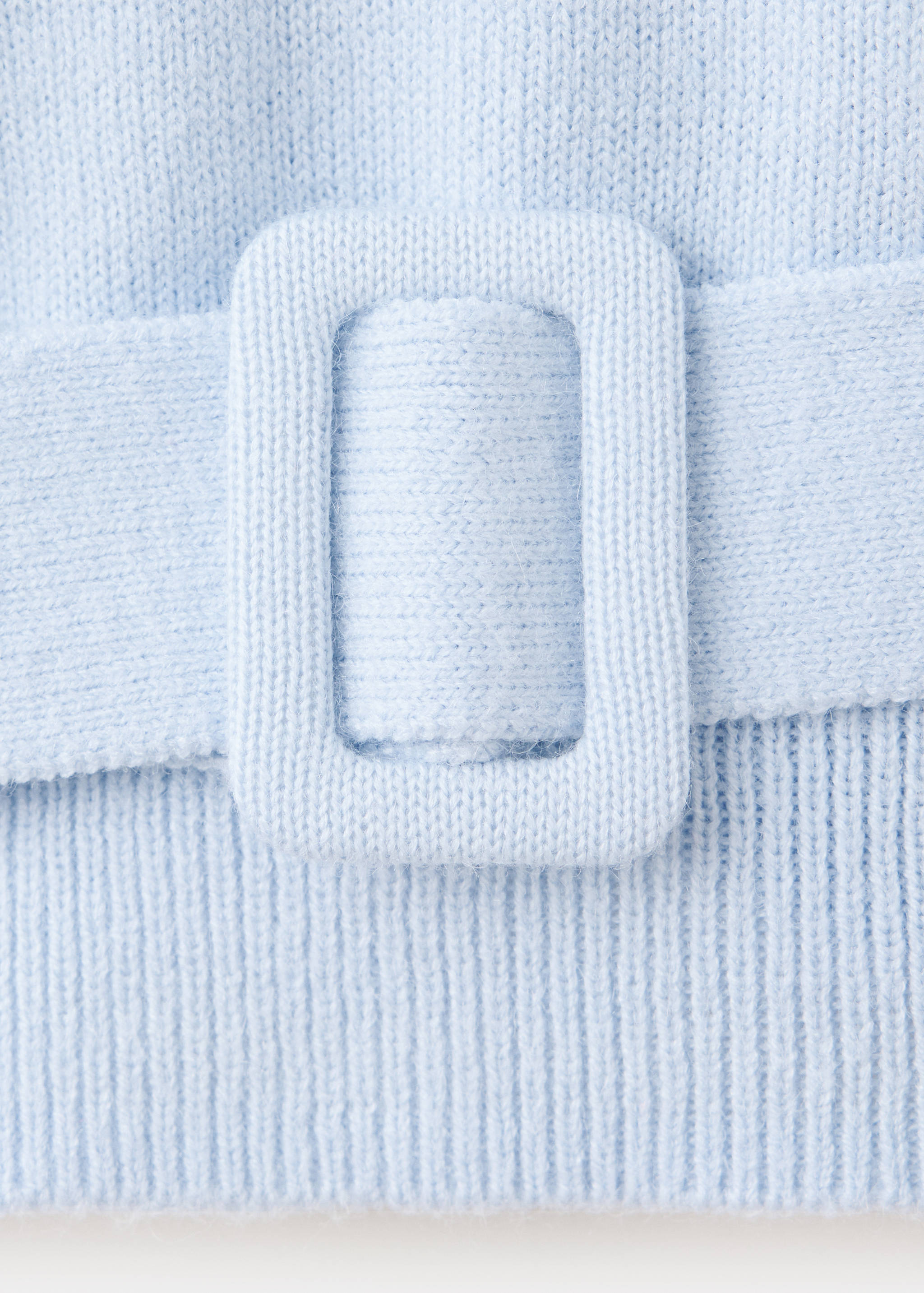 Knit jersey with buckle belt - Details of the article 8