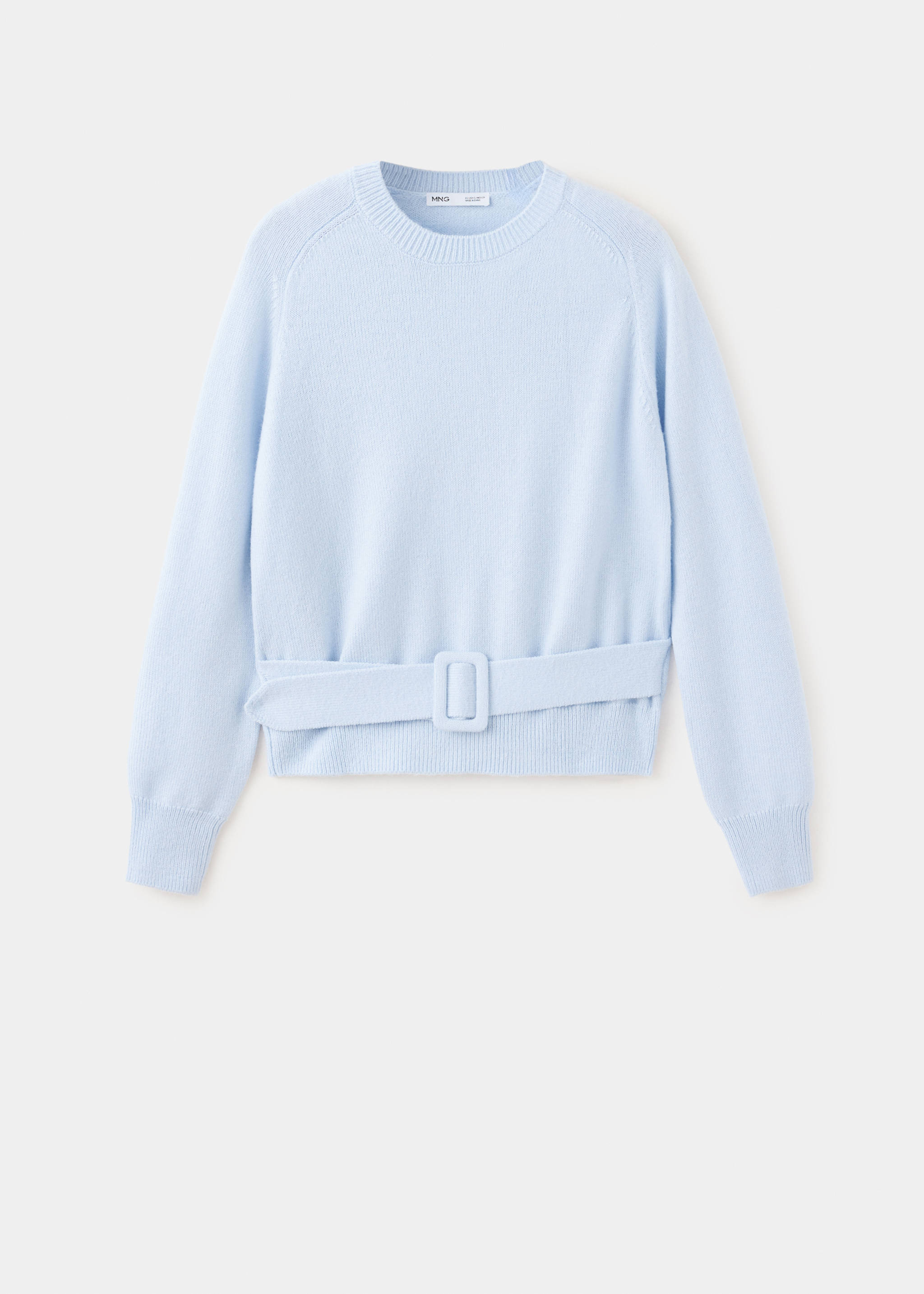 Knit jersey with buckle belt - Article without model