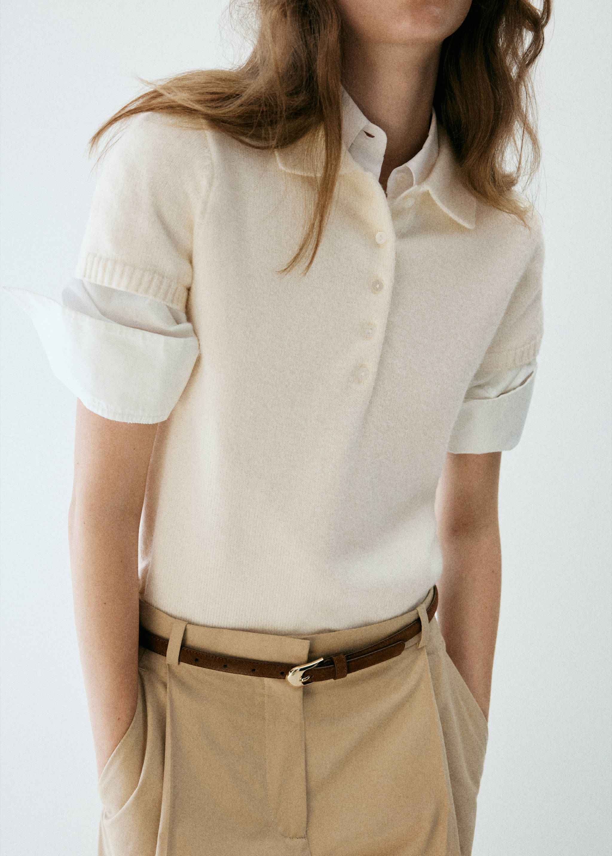 Pull-over maille col polo - Détail de l'article 1