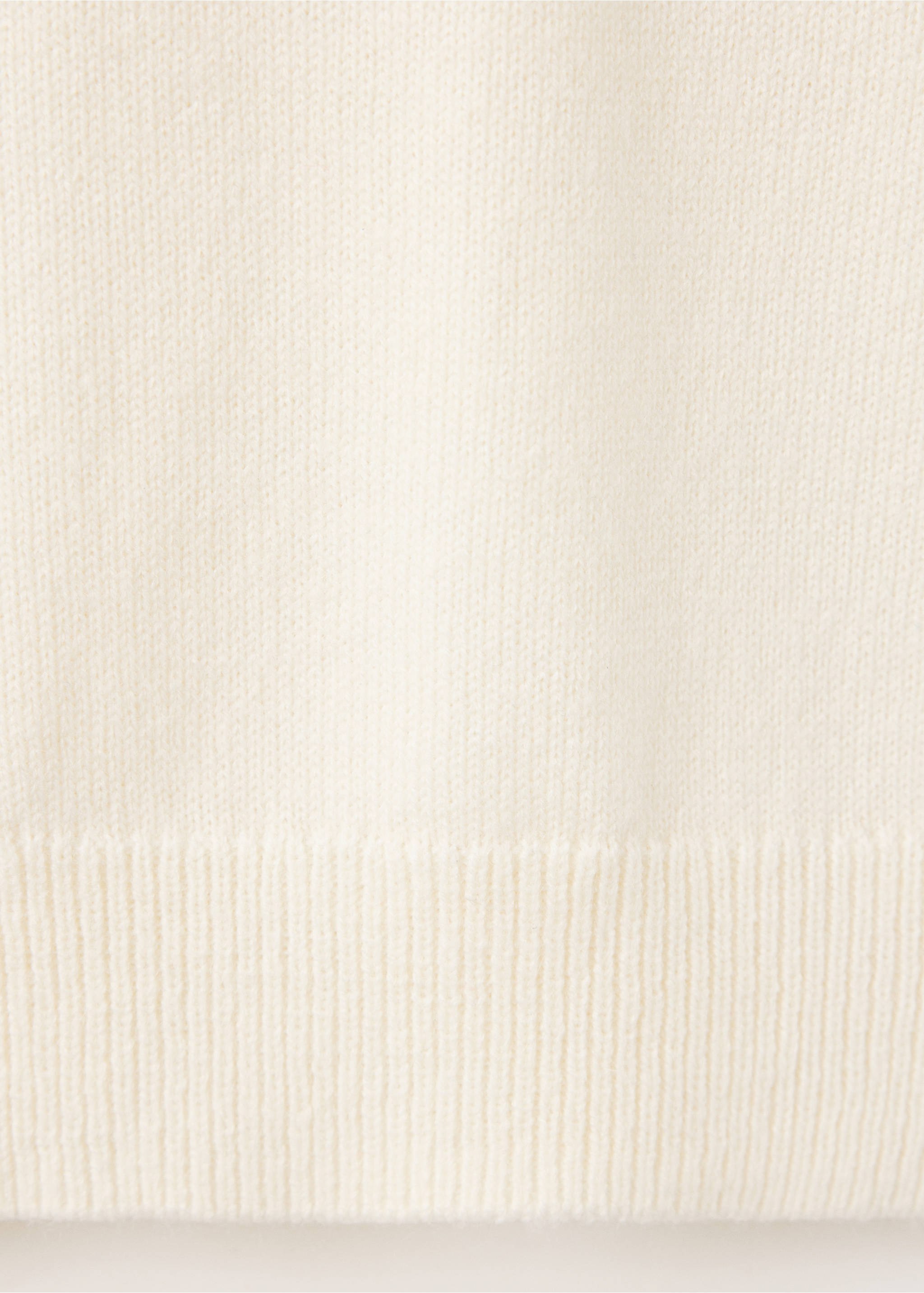 Round-neck knitted sweater - Details of the article 0, Ecru. Ref: 37005886-00.