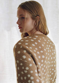 Animal print sweater — Medium Brown 3