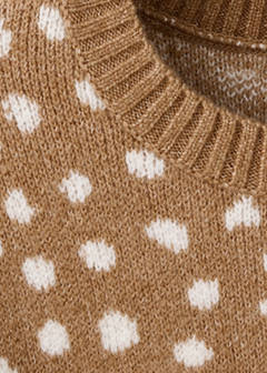 Animal print sweater — Medium Brown 5