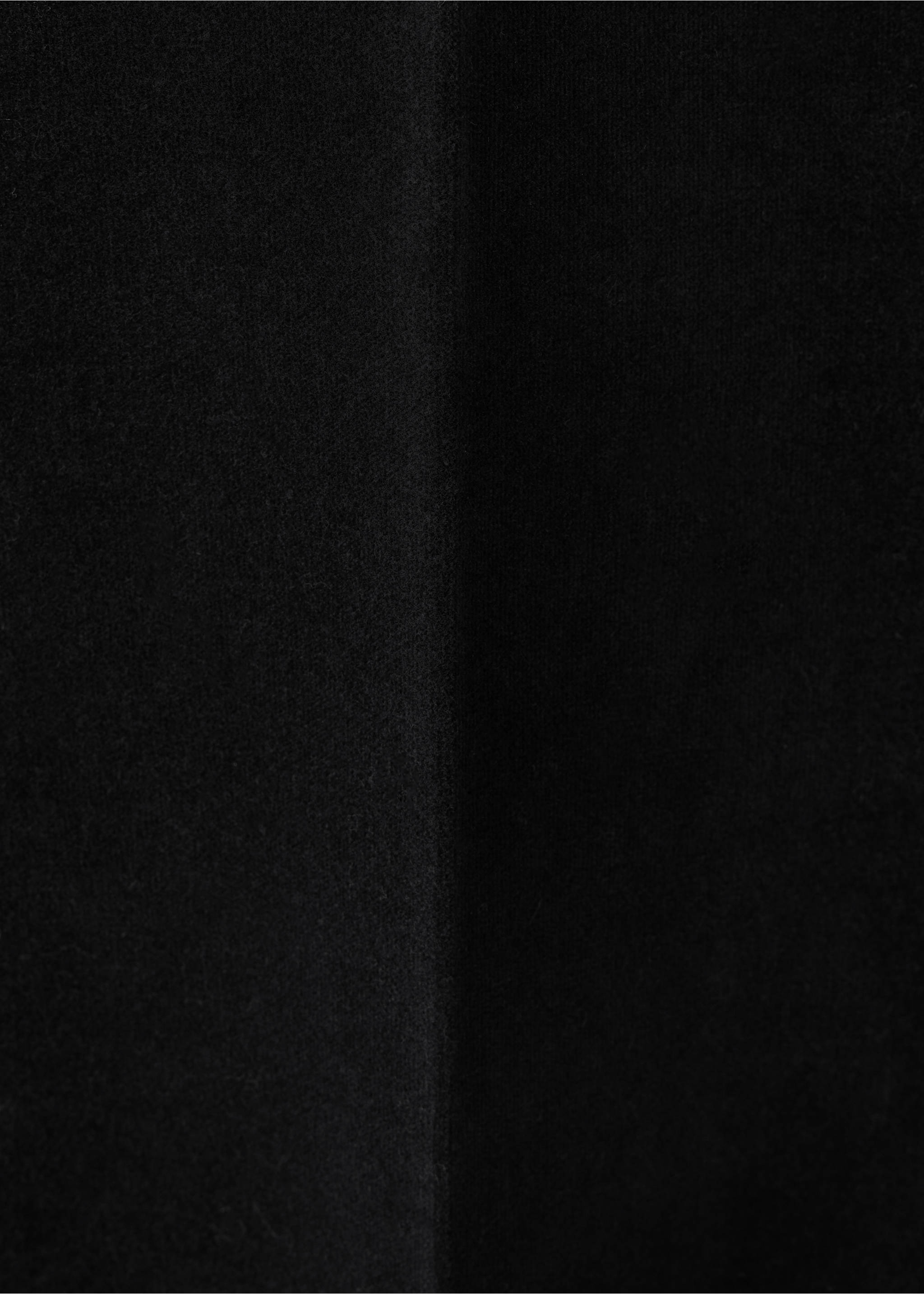 Wide-leg jeans with side buttons - Details of the article 0, Black denim. Ref: 37005889-00.
