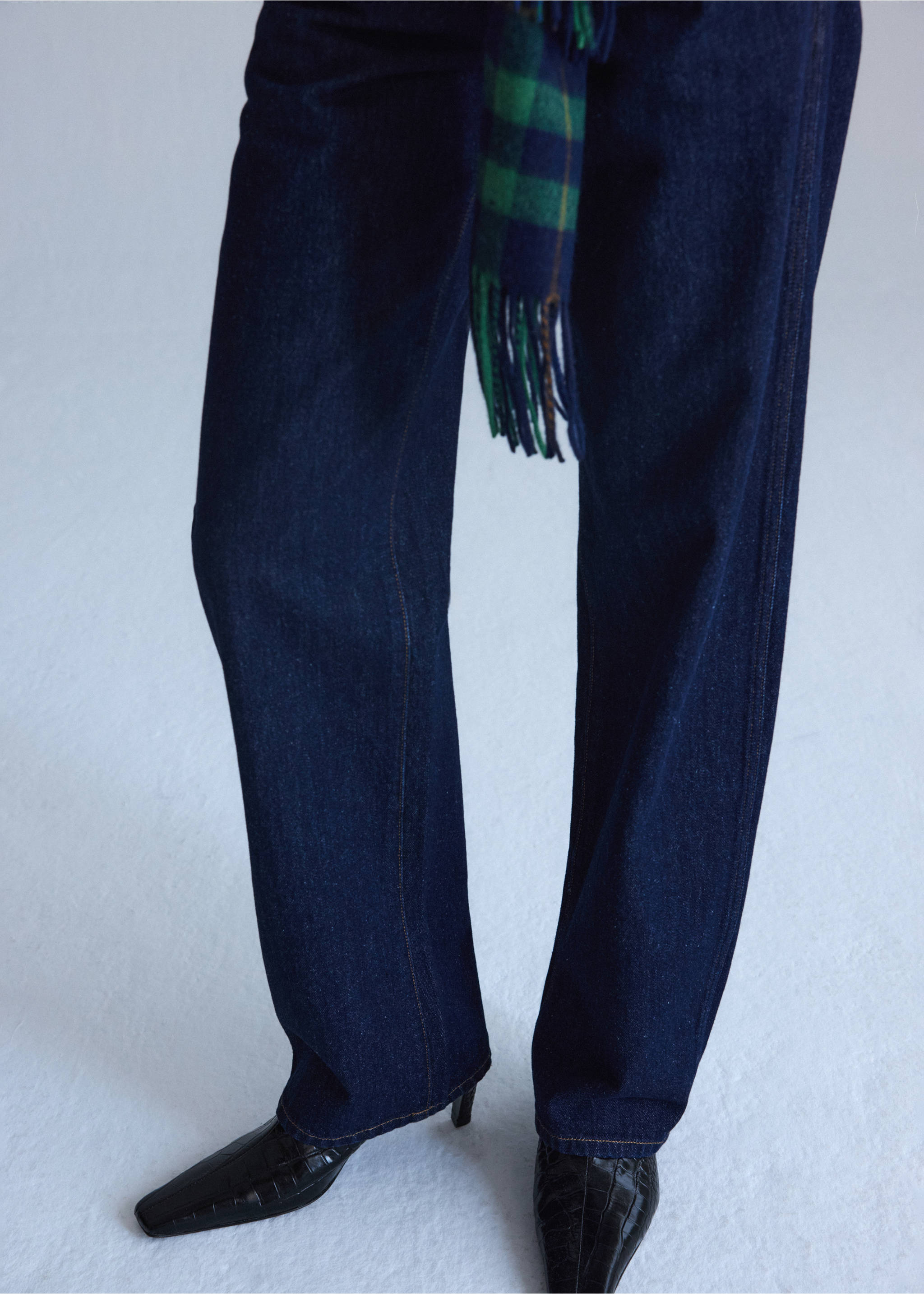 Low-rise balloon jeans - Medium plane, Open Blue. Ref: 37005891-00.