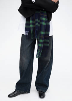 Mid-rise balloon jeans — Dark Vintage Blue 10