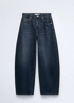 Mid-rise balloon jeans — Dark Vintage Blue 6