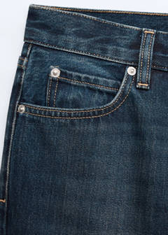 Distressed flare jeans — Dark Vintage Blue 7