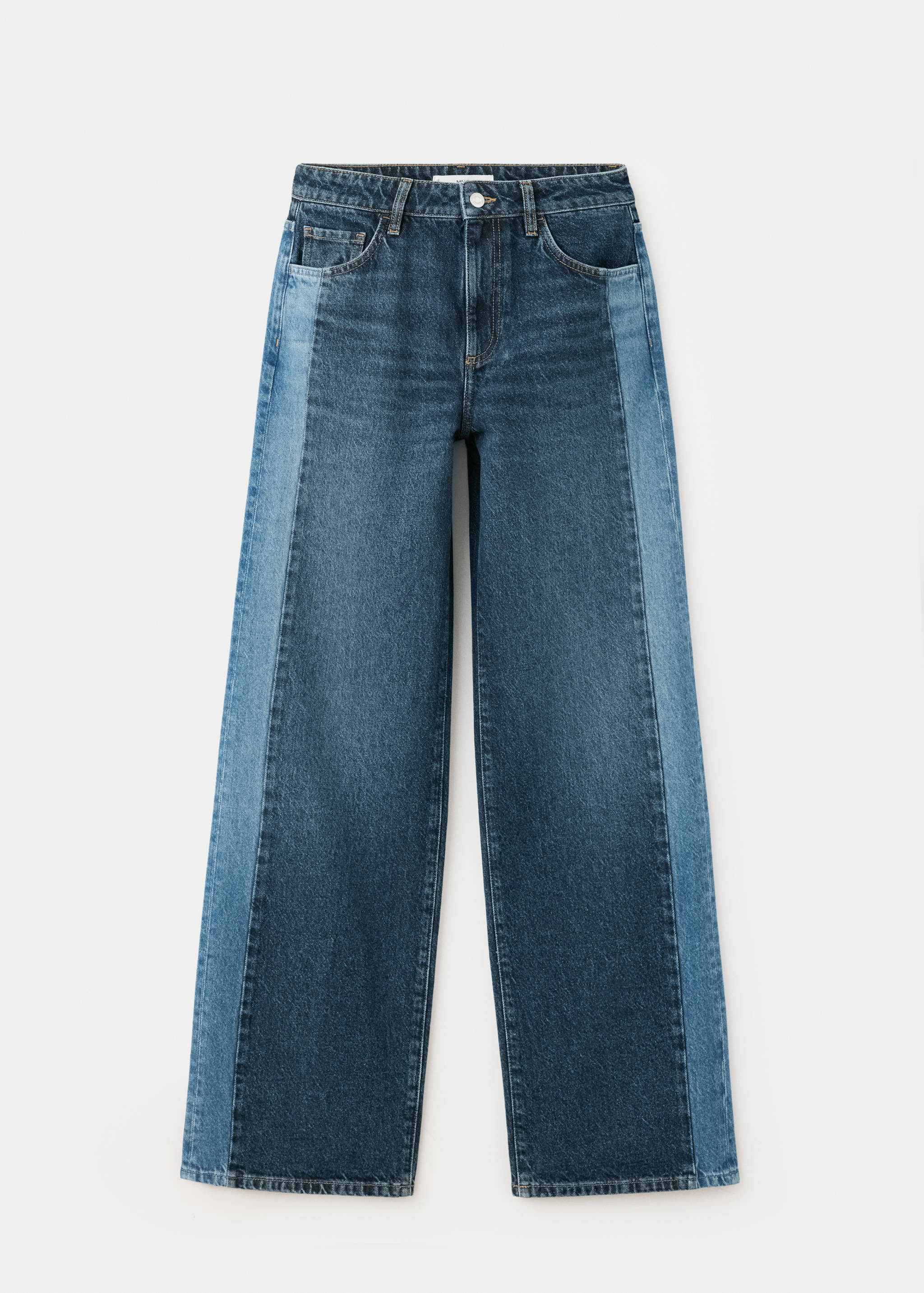 Jean wide leg avec détail contrastant - Article sans modèle