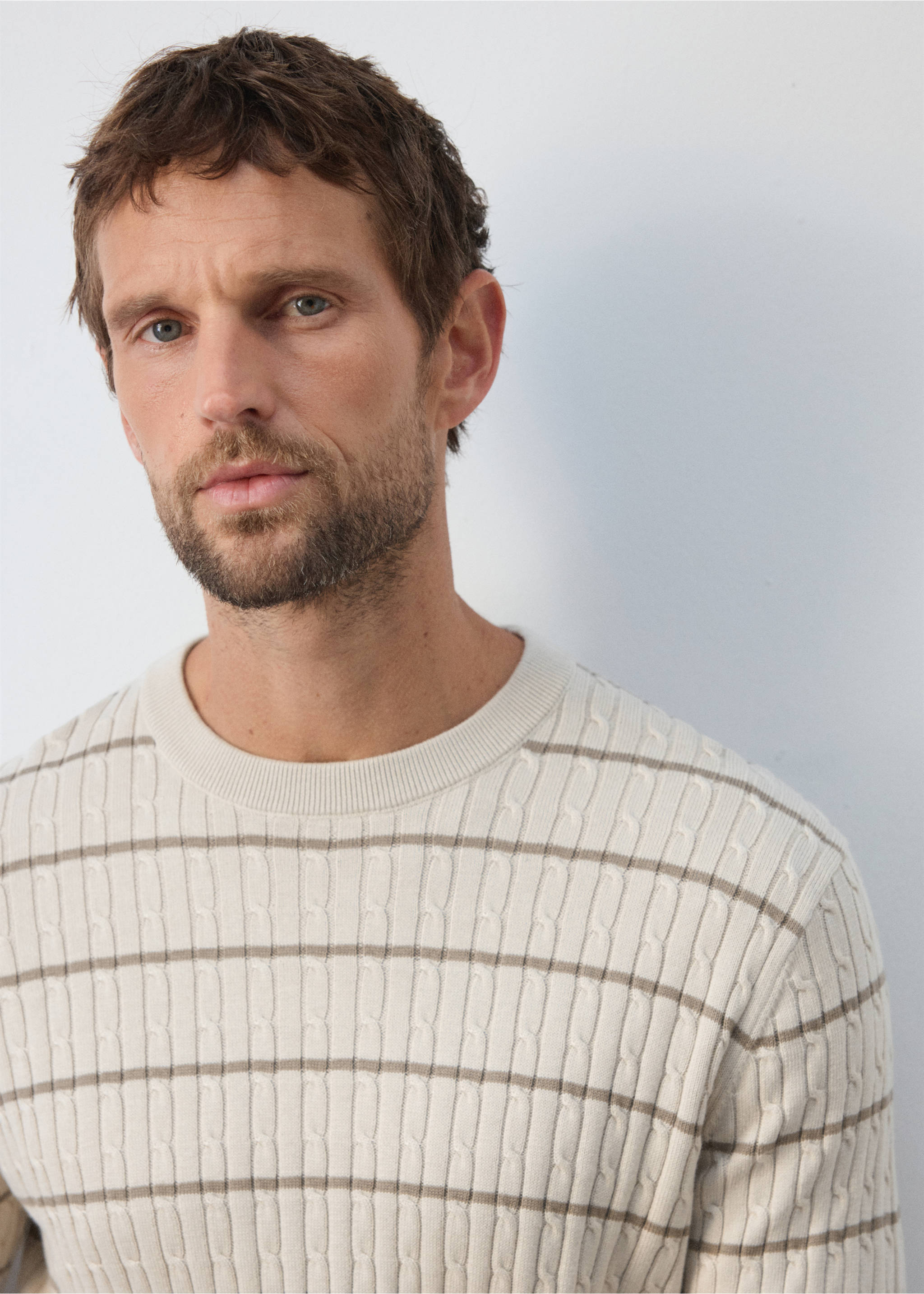 Sweater marsr - Деталь изделия 1, Пастельный светло-серый. Ref: 37005983-00.