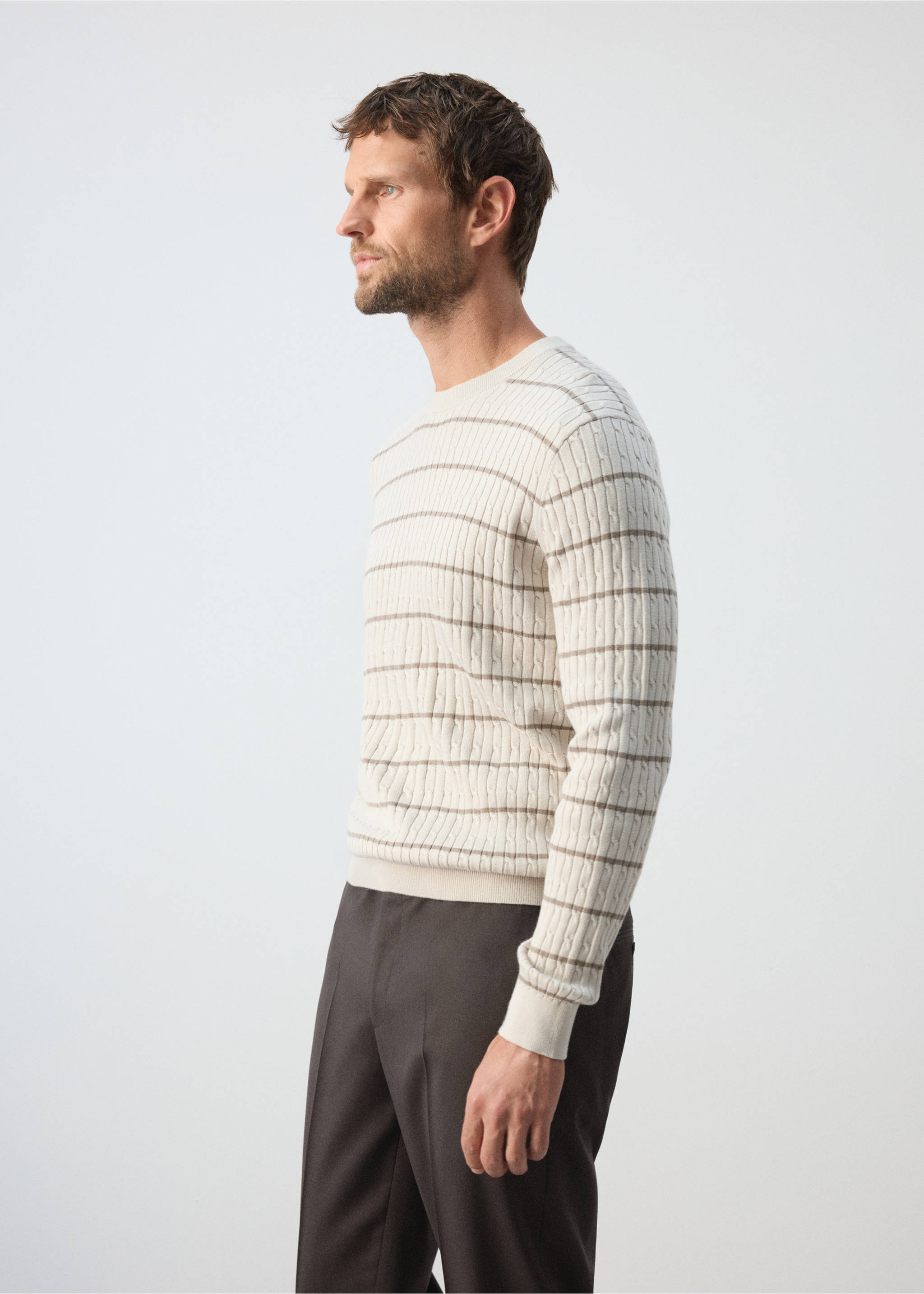 Sweater marsr - Деталь изделия 2, Пастельный светло-серый. Ref: 37005983-00.