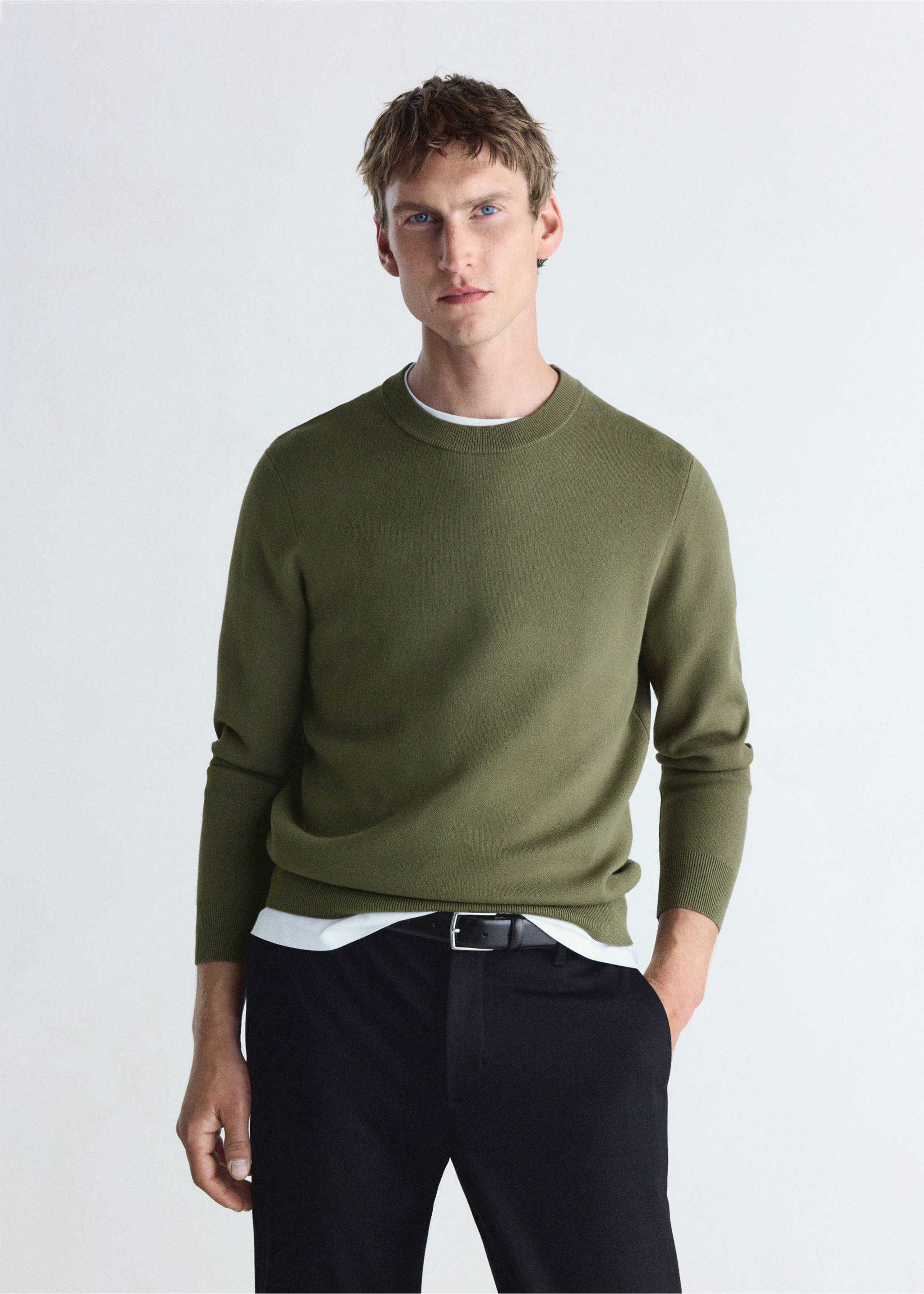 Sweater luxus - Средний план, Хаки. Ref: 37005984-00.
