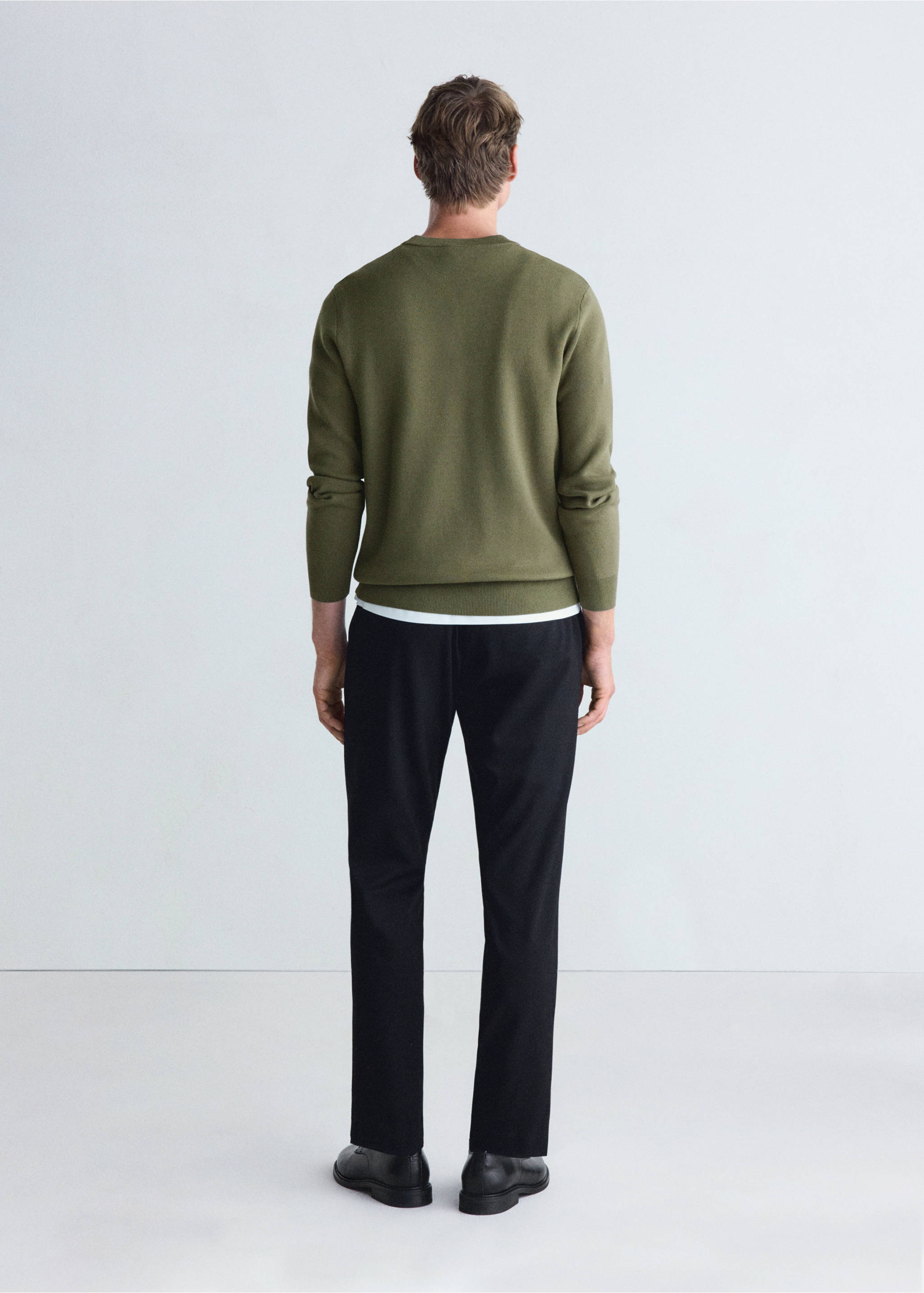 Sweater luxus - Обратная сторона изделия, Хаки. Ref: 37005984-00.