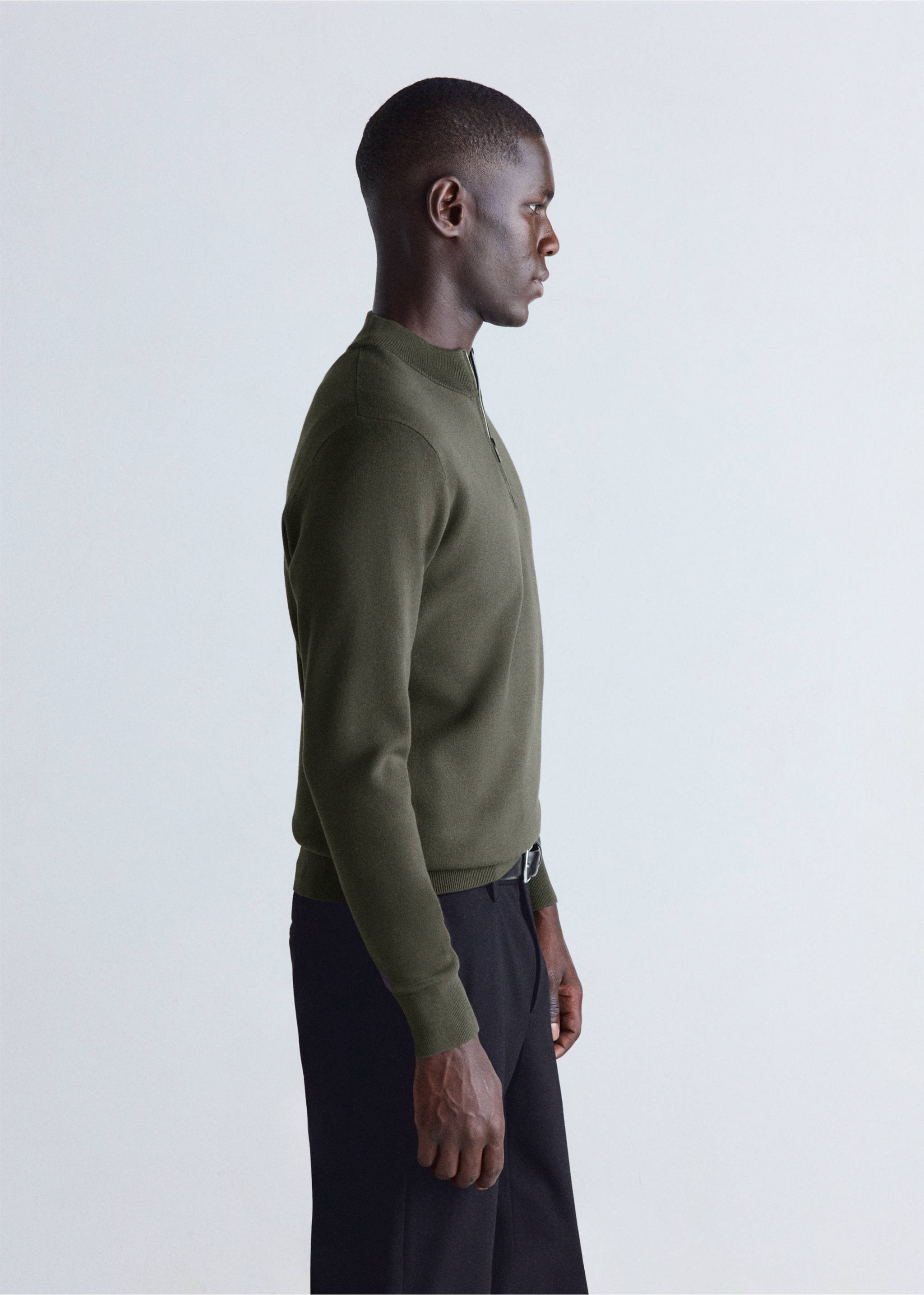 Sweater luxusp - Details of the article 2, Dark Green. Ref: 37005987-00.