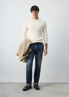 Cotton-lyocell blend cable-knit jumper — Off White 2