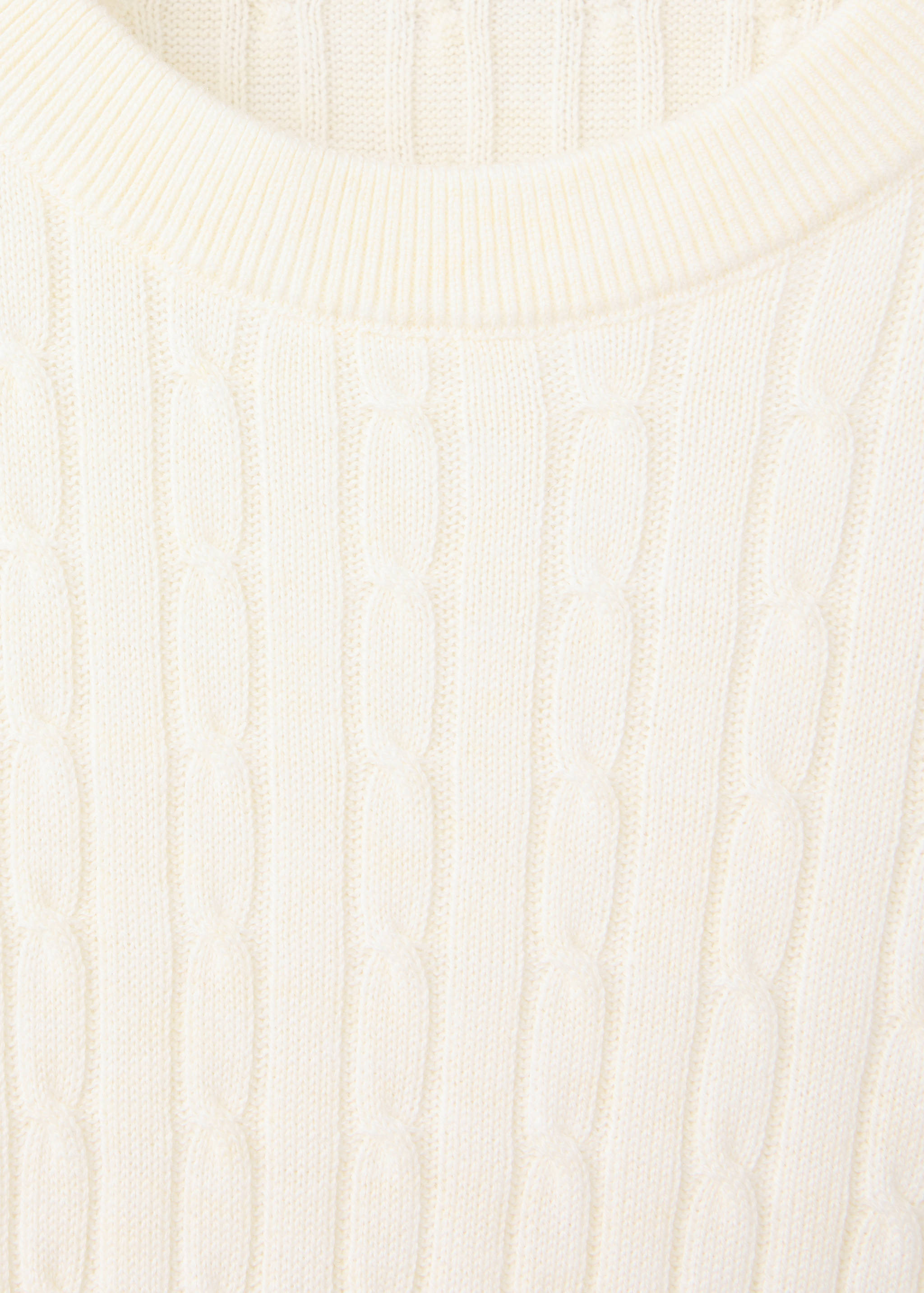 Cotton-lyocell blend cable knit sweater - Details of the article 8