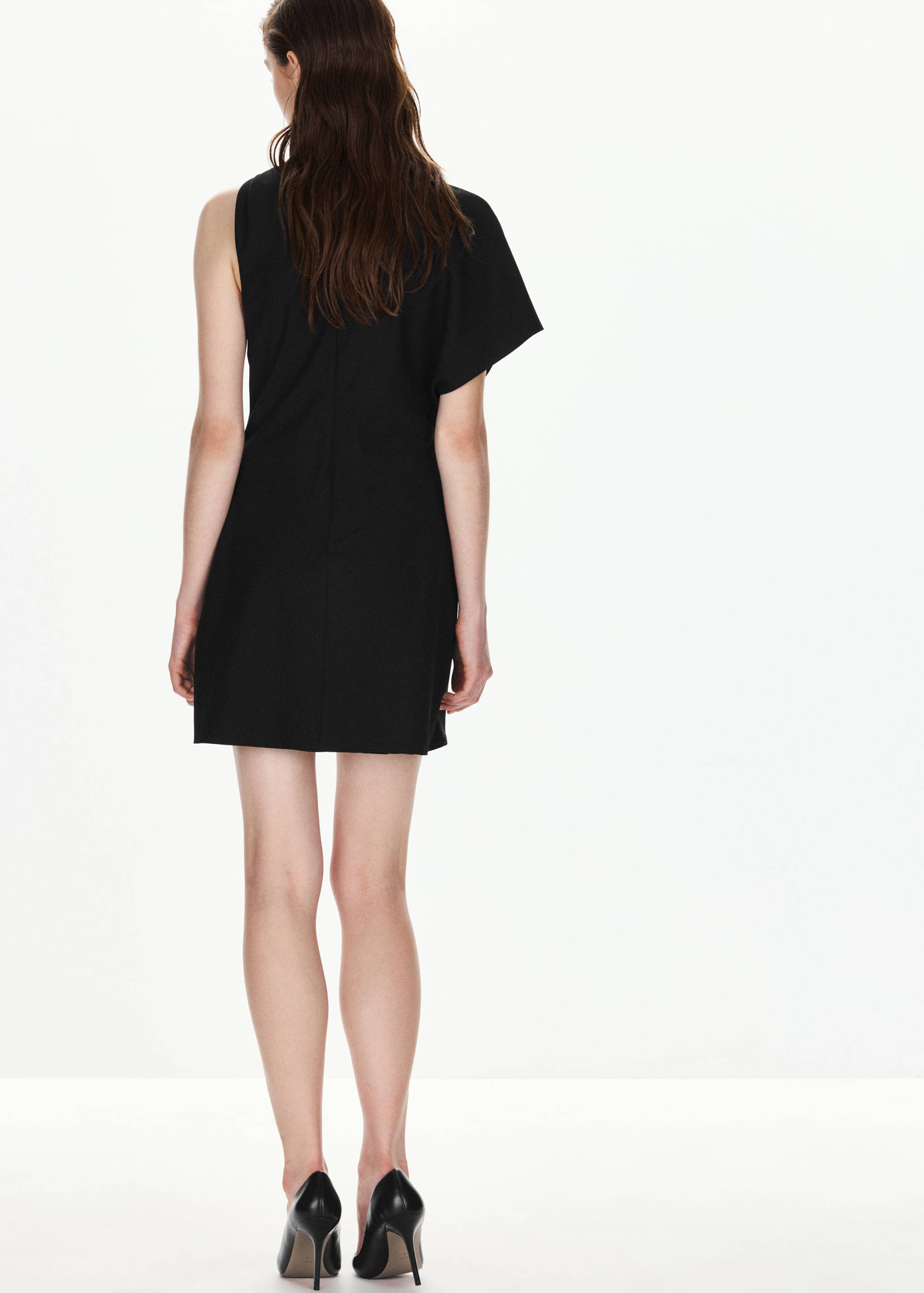 Robe asymétrique détail métallisé - Verso de l’article