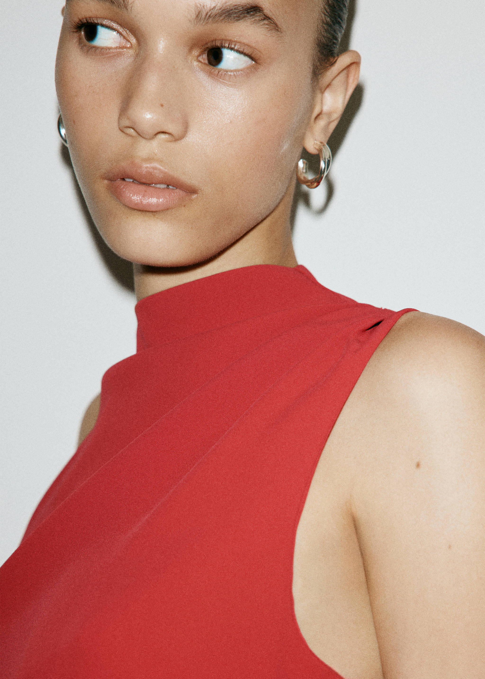 Drapiertes Midi-Kleid - Detail des Artikels 1