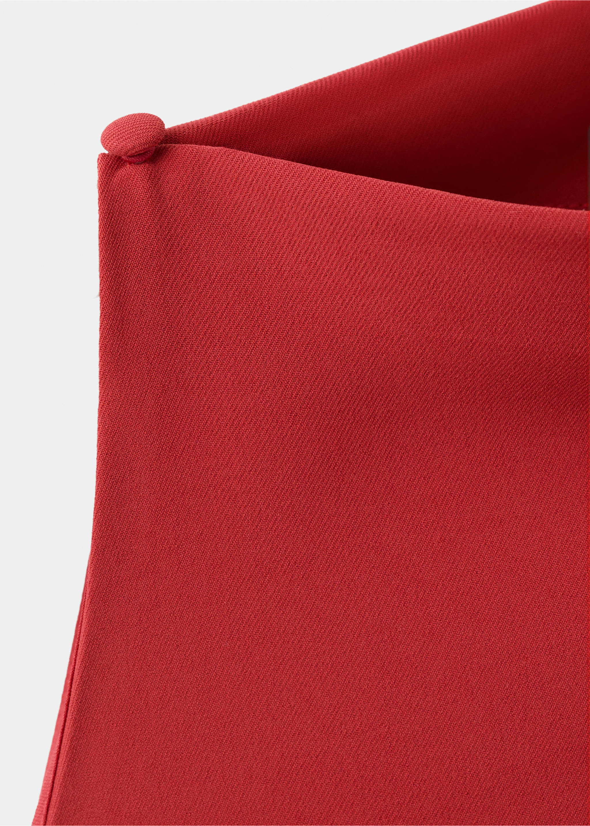Draped midi-dress - Details of the article 0, Red. Ref: 37006005-00.