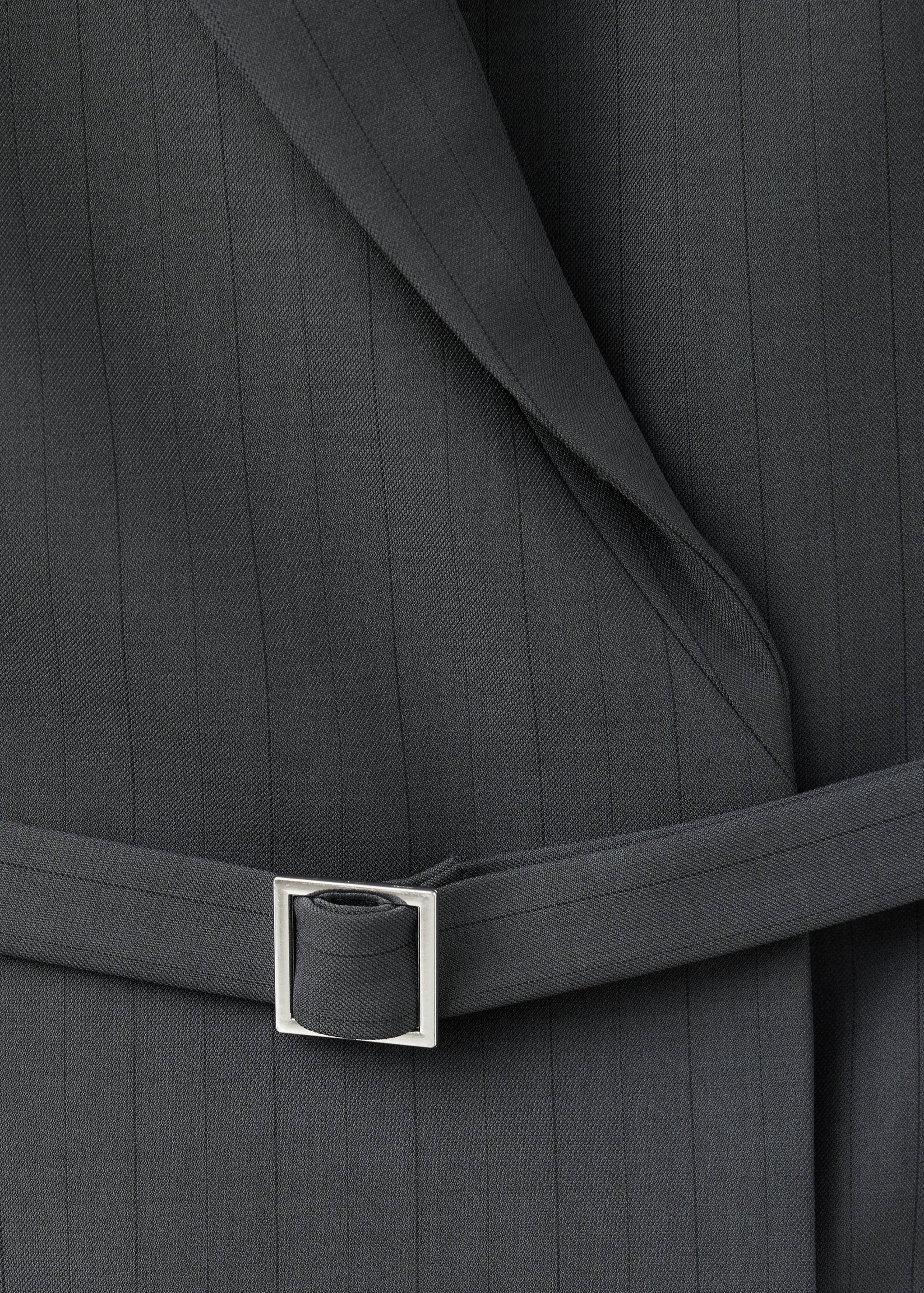 Blazer-style dress with belt - Details of the article 0