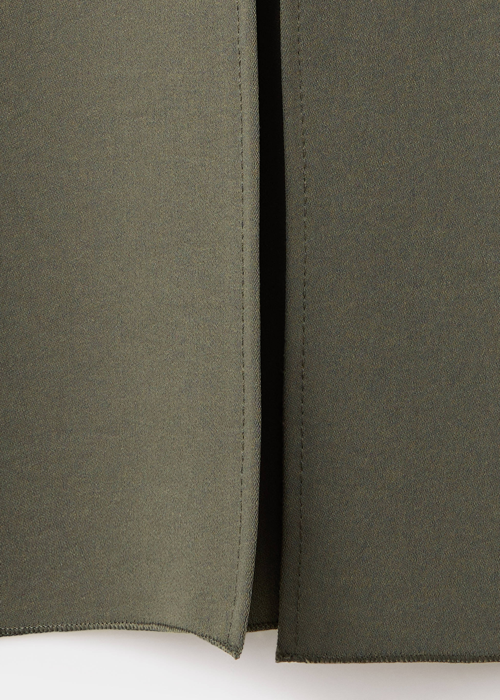 High-neck dress with belt - Details of the article 0