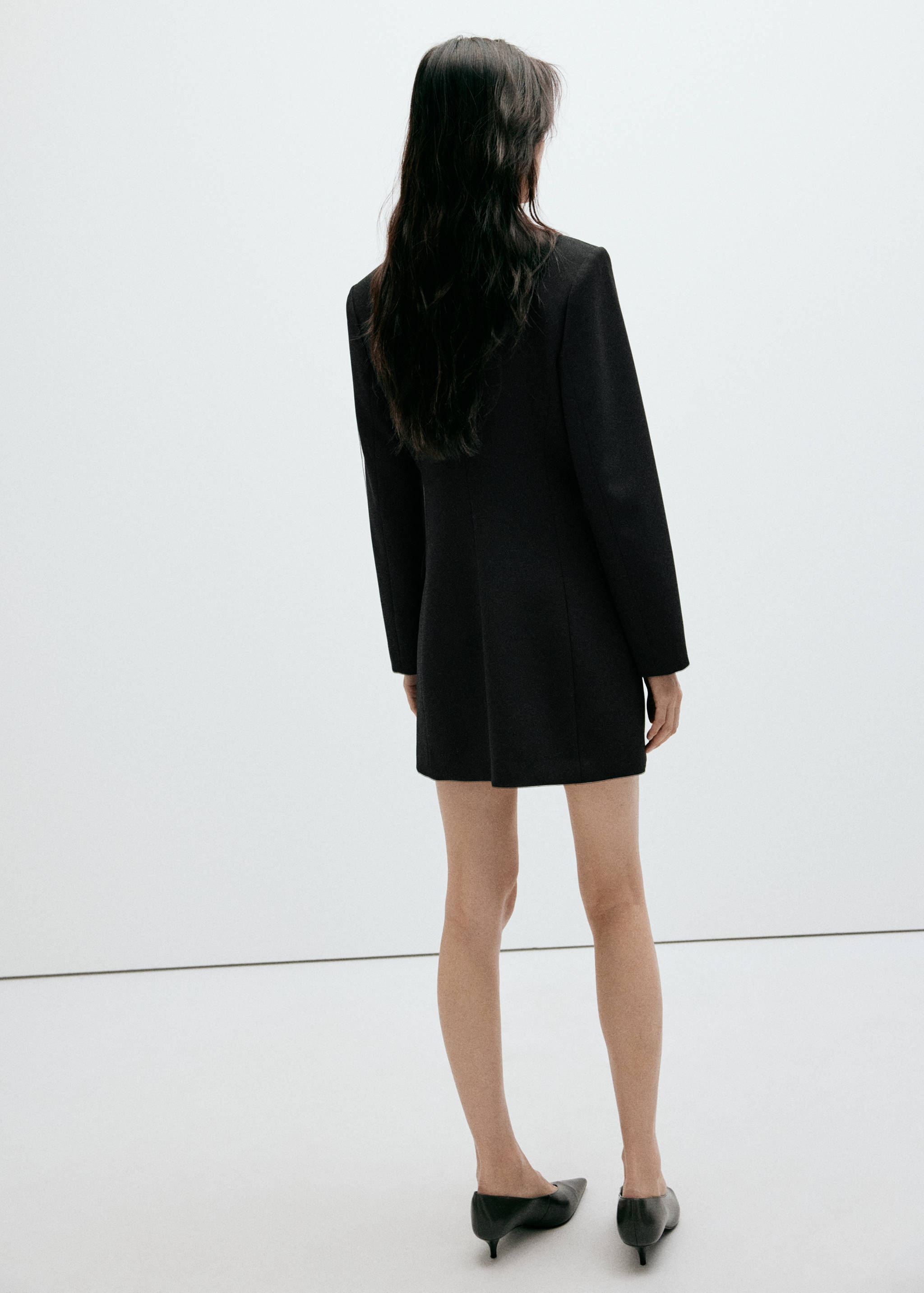Vestido estilo blazer doble botonadura - Reverso del artículo