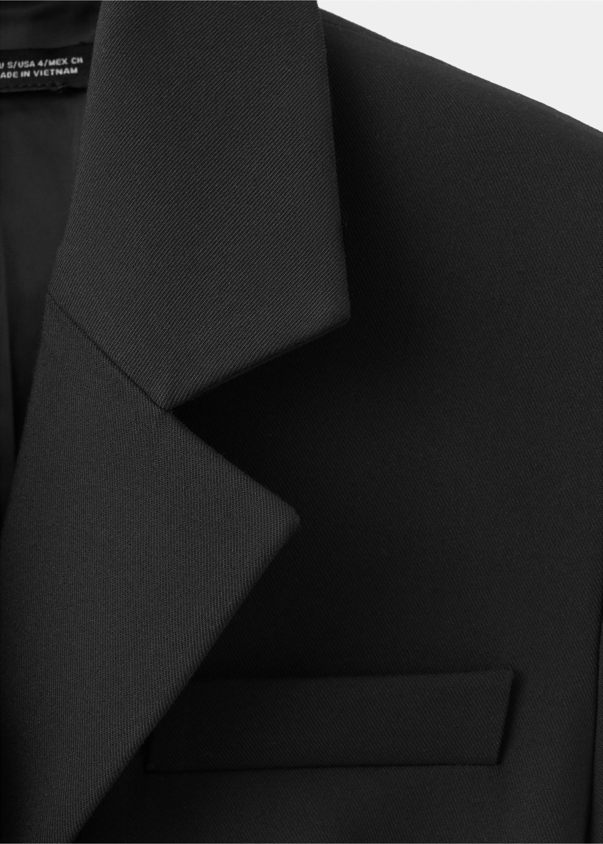 Vestido estilo blazer doble botonadura - Detalle del artículo 8, Negro. Ref: 37006008-00.