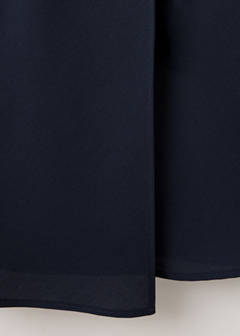 Turtleneck wrap dress — Dark Navy 10