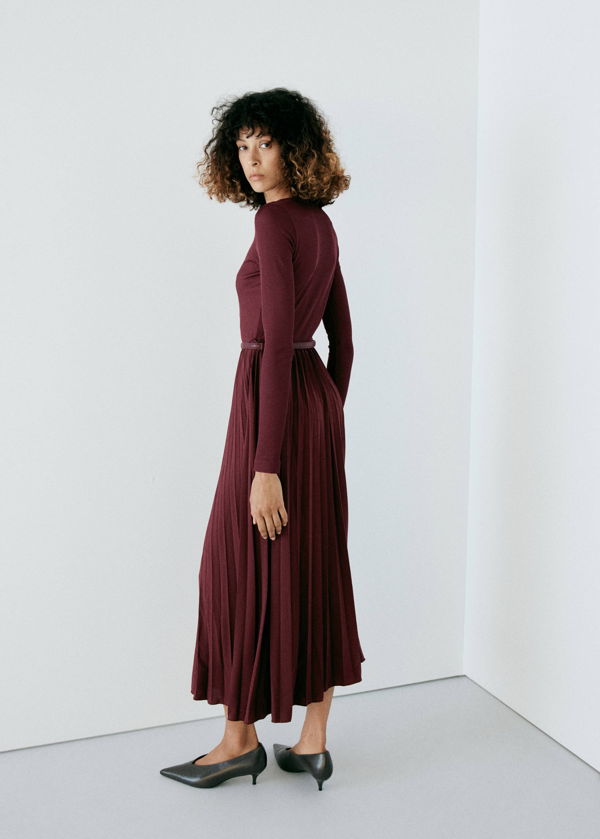 Robe combinée plissée - Verso de l’article