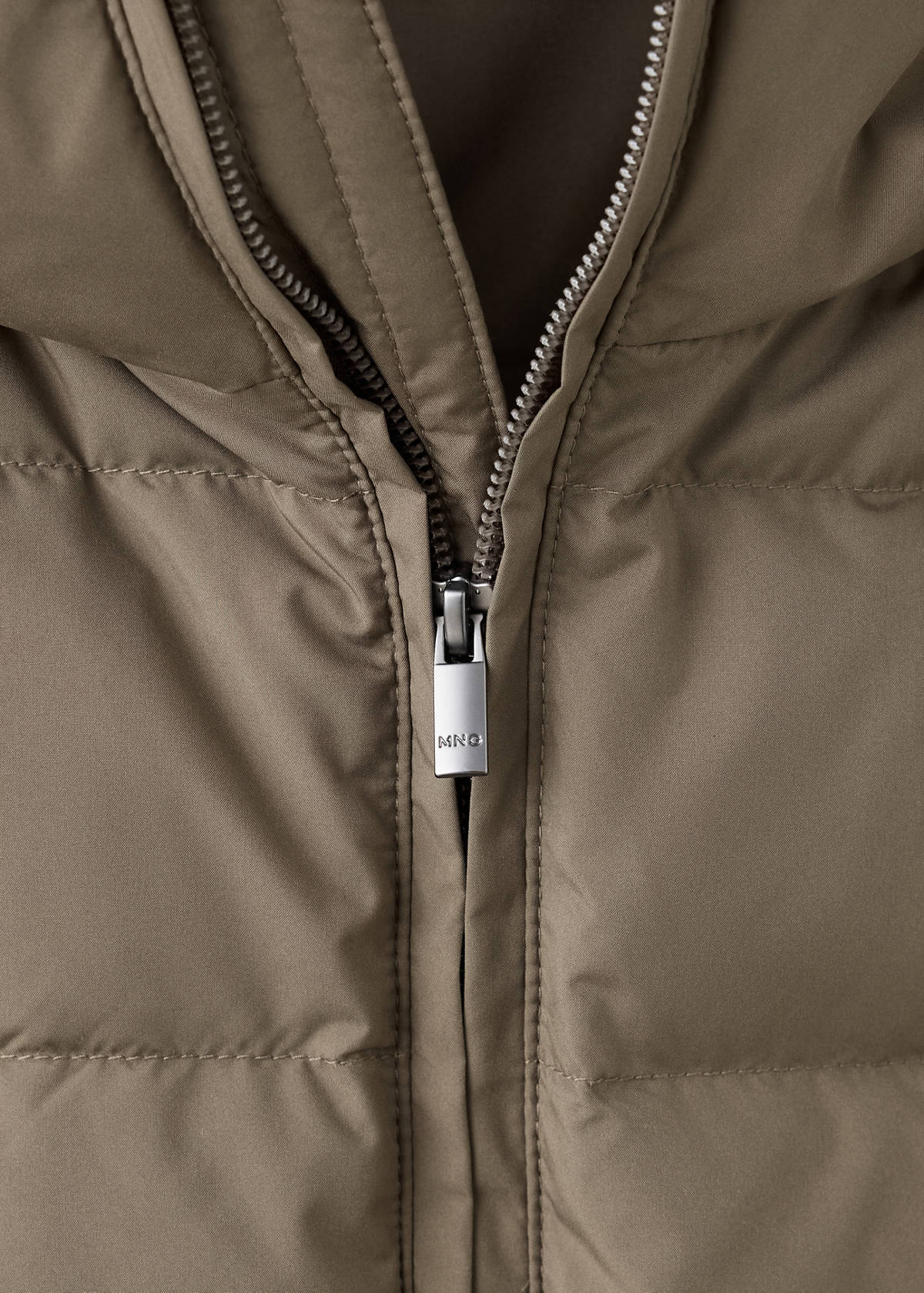 Water-repellent jacket, 80% down, 20% feather filling — Medium Brown